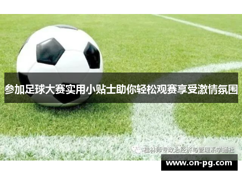 参加足球大赛实用小贴士助你轻松观赛享受激情氛围